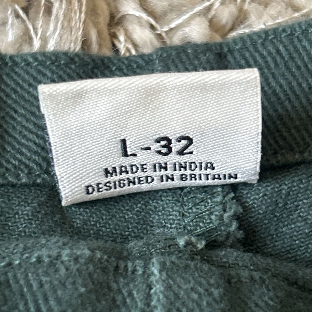 Lucy & Yak Jumpsuit Forest Green Denim One-Piece Dungaree Overalls Sz L 32 - Picture 7 of 12
